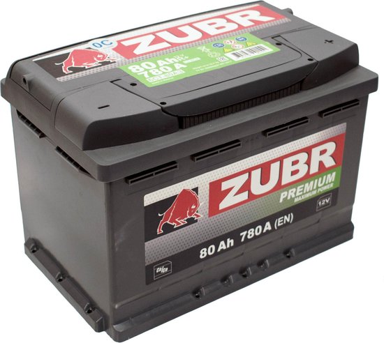 ZUBR Premium 80Ah 780A 12V R + - Batterie - Batterie plomb Batterie de  démarrage