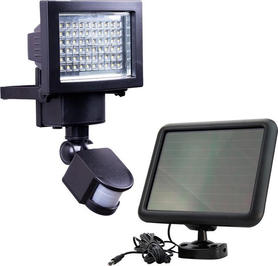 Solar buitenlamp - Floodlight/beveiligingslamp buiten 'Secur II' - Met  bewegingsmelder... | bol.com