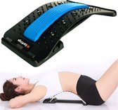 EarKings Backstretcher Massage Apparaat met Zachte Massage Pads - Rugstretcher met 4 Standen - Verstelbare Rugmassage voor Optimale Ontspanning V3