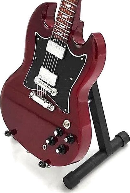 Guitare miniature Gibson SG rouge Angus Young AC DC 