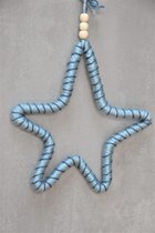 Ster | wandhanger | macrame | blauw | jongenskamer | babykamer