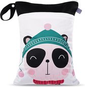 Happy Flute Elinfant Luier- en Verzorgingstas - Waterproof - Dubbele vak met ritssluiting -Winterpanda patroon