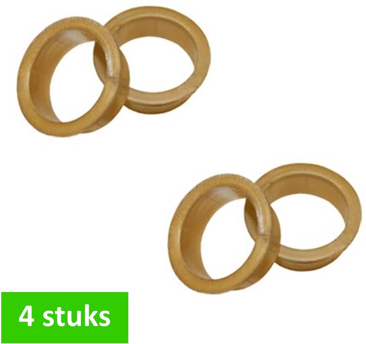 IMPRESSO deurkruklager | nylon | bronskleurig | Ø 18 mm | 4 STUKS | bol.com