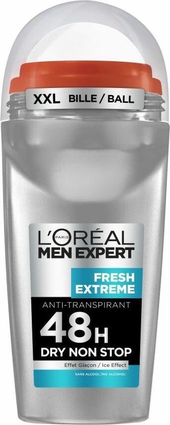 L’Oréal Paris Men Expert Fresh Extreme Deodorant Roller - 6 x 50ml - L’Oréal Paris Men Expert