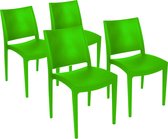 Terrasstoel Elegance (set van 4) - limegroen - stapelbaar