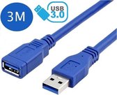 Somstyle USB 3.0 Verlengkabel  - 3 Meter - Hoge Snelheid - Male naar Female - USB naar USB