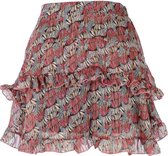 REBELZ rok Fallon - beige print maat M