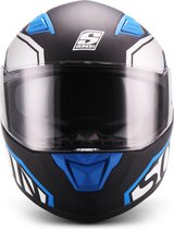 SOXON ST-1001 RACE integraal helm, motorhelm, scooterhelm ECE keurmerk, Blauw, XL hoofdomtrek 61-62cm