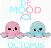 octopus knuffel mood - - 20 cm roze/blauw