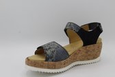 Helioform- 771.001- Sandaal Kurk-  Blauw- H- maat 4,5 ( 37/5)
