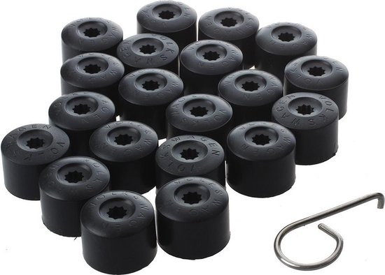 HURRISE Cache-écrou de roue 17mm 20 pcs 17mm Capuchons de Protection  Couvercle d'Écrou de Roue Voiture pour Audi Noir - Cdiscount Auto