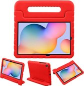 iMoshion Tablet Hoes Kinderen Geschikt voor Samsung Galaxy Tab S6 Lite (2022) / Tab S6 Lite - iMoshion Kidsproof Backcover met handvat - Rood