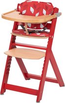 Safety 1st Meegroei kinderstoel Timba Naturel hout - Raspberry Red (incl. kussen)