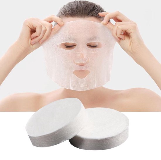 GEAR 3000® Sheet mask - DIY - gezichtsmasker verzorging - masker - 10 stuks  - katoen | bol