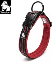 Truelove halsband - Halsband - Honden halsband - Halsband voor honden -Rood M hals 40-45 CM