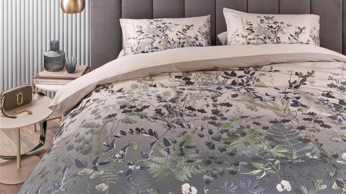 Kardol Beautane Dekbedovertrek - Tweepersoons - 200x200/220 cm - Blauw Groen