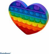 Fidget Toys - Pop It - Regenboog Hart