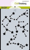 Sjabloon - Hobbysjabloon - Space Stars Sign - 10,5x15cm - A6 - CraftEmotions - Carla Creaties