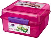 Sistema Lunch - Lunchbox Lunch Cube Max - 2 liter - Roze/ Paars