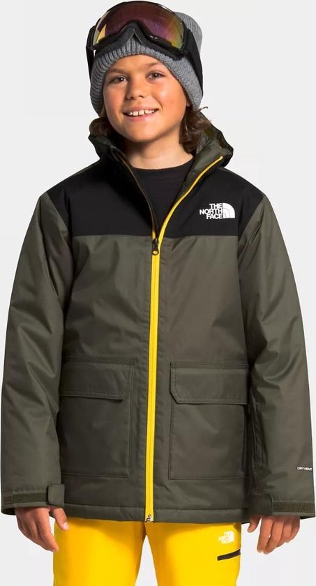 The North Face Freedom Insulated Jacket jongens ski/snowboard jas  donkergroen | bol
