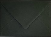 100x luxe wenskaart enveloppen C6 114x162 mm - 11,4x16,2cm - 120 grams black craft - recycled zwart kraft - 100% recycled papier