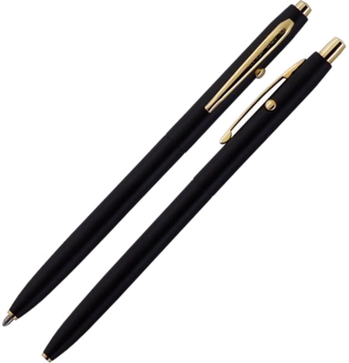 Shuttle Space-pen, Matzwart met Gouden Accenten (#CH4B)
