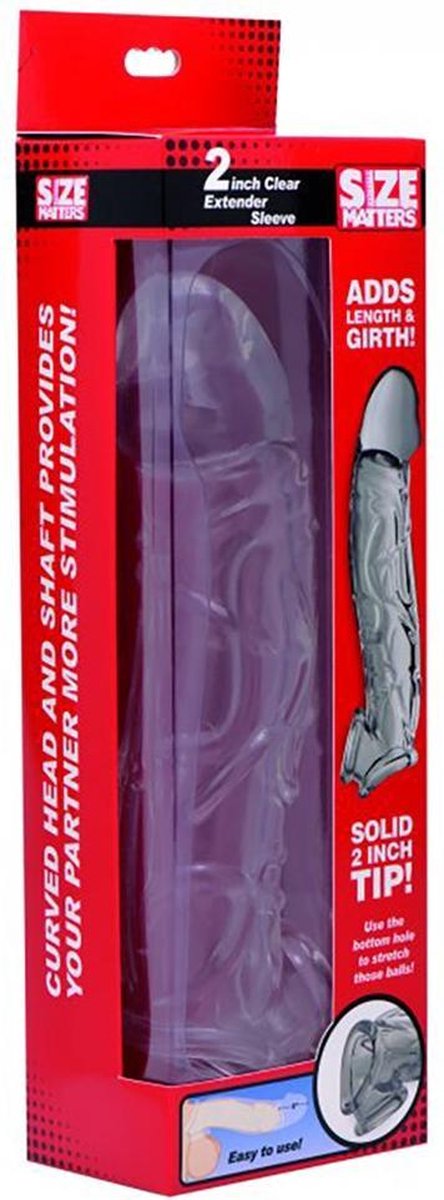 Goedkoopste 2 Inch Clear Extender Sleeve - Transparent - Sleeves