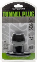 Tunnel Plug  - Medium - Black - Butt Plugs & Anal Dildos