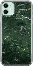 iPhone 11 hoesje - Marble jade green - Soft Case Telefoonhoesje - Marmer - Groen