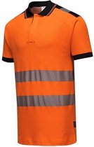 Portwest T180 - Polo Hi-Vis Vision - Orange/ Zwart - Taille R M