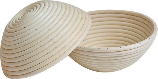 PITCH PULSE Broodbakset, mand van natuurlijk rotan voor brood en zuurdesem