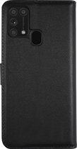 BMAX Leren flip case hoesje geschikt voor Samsung Galaxy M31 / Lederen book cover / Beschermhoesje / Telefoonhoesje / Hard case / Telefoonbescherming - Zwart