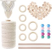 Macrame pakket - Macrame wandkleed - Macrame touw - Macrame pakket beginners - Macrame plantenhanger - Macrame diy - Macrame pakket