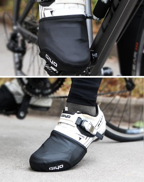 1 paire de couvre-chaussures de cyclisme imperméable à l'eau