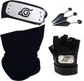 Naruto - Kakashi Set - Leaf Village Hoofdband - Konoha Darts - Anime - Carnaval - Kakashi - Merchandise