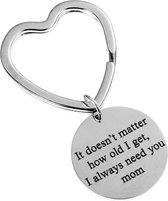 Sleutelhanger liefste moeder - hartjes sleutelring - Moederdag cadeautje - verjaardag love - liefde - vrouw - sleutelhangers - cadeau voor mama - haar