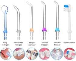 Nula®- Waterflosser - 6 Opzetstukken