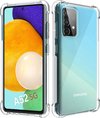 Shockproof Flexibele achterkant Silicone hoesje transparant Geschikt voor: Samsung Galaxy A52 (4G & 5G)