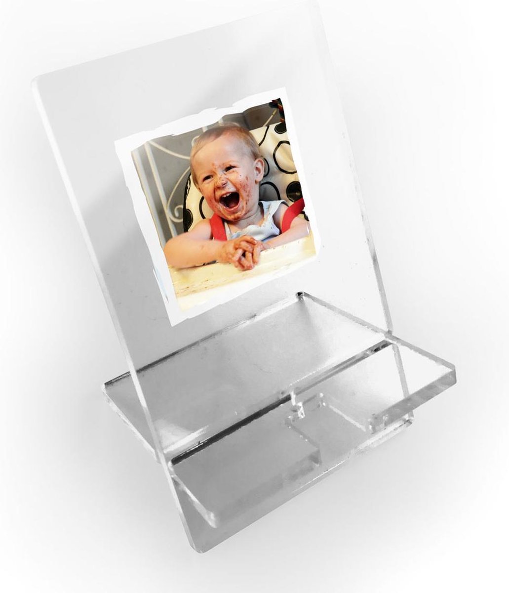 Topdrukte Telefoonstandaard van transparant plexiglas bedrukt met je eigen foto | Uniek en persoonlijk | Top cadeau