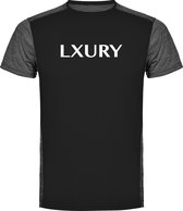 LXURY Sport T-Shirt Zwart Maat S - Heren - Fitness kleding - Sportshirt - Fitness T-Shirt - Sportkleding