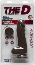 The D - Master D - 7.5 Inch With Balls Ultraskyn - Chocolate - Realistic Dildos