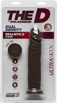 The D - Realistic D - 8 Inch Ultraskyn - Chocolate - Realistic Dildos