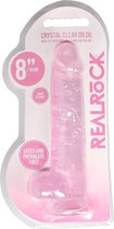 8" / 20 cm Realistic Dildo With Balls - Pink - Realistic Dildos