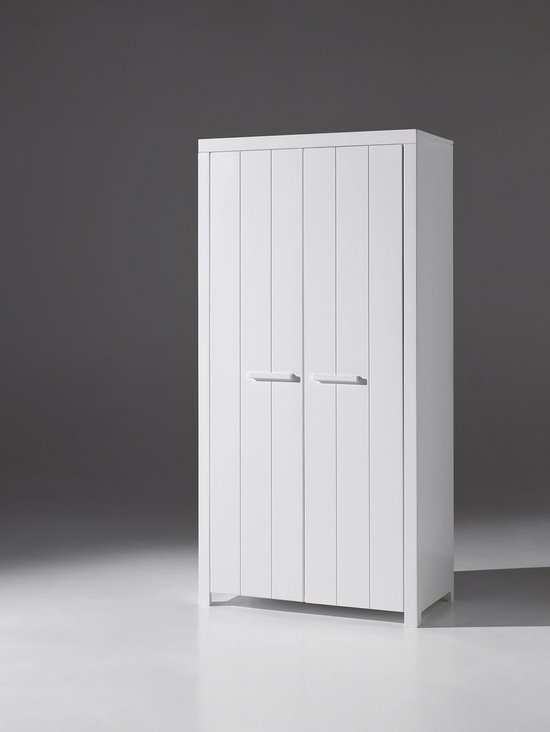 Armoire à portes tournantes Vipack Erik 2 portes - 100 x 205 x true cm - Blanc