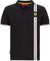 Scuderia Ferrari Italian Flag Polo Black-7 XXL