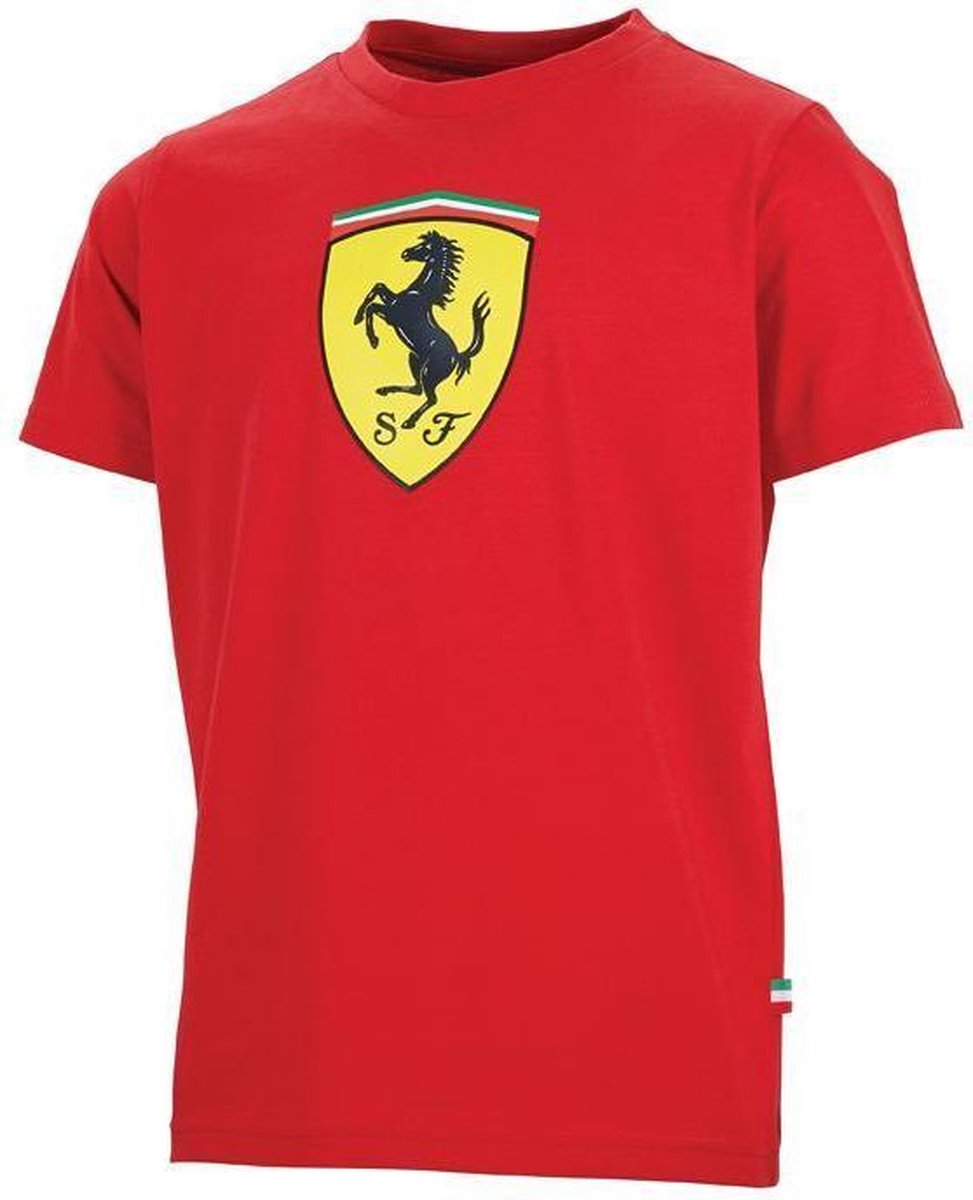 Scuderia Ferrari Kids Scudetto T-Shirt Red-140 - Ferrari