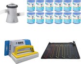 WAYS - Zwembad Onderhoud - Zwembad Verwarming & Filterpomp 1250 L/u & 12 Filters Type H & WAYS Scrubborstel