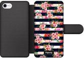 Wallet case - geschikt voor iPhone 8 - Floral N°8