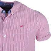 MZ72 - Heren Korte Mouw Overhemd - Chic - Rood