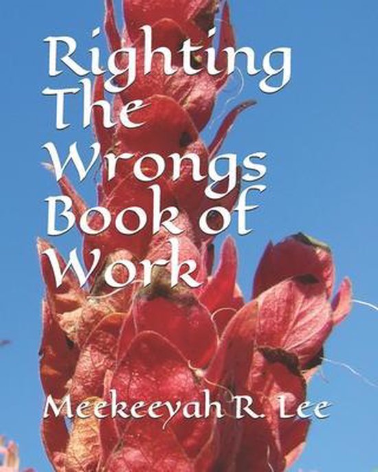 Righting The Wrongs Book of Work - cover